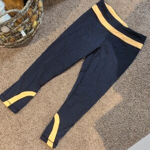 Lululemon Black and Yellow Leggings